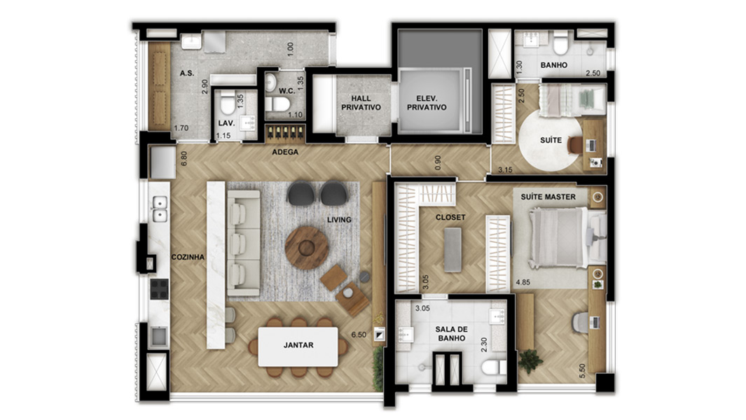 124m² Ampliada